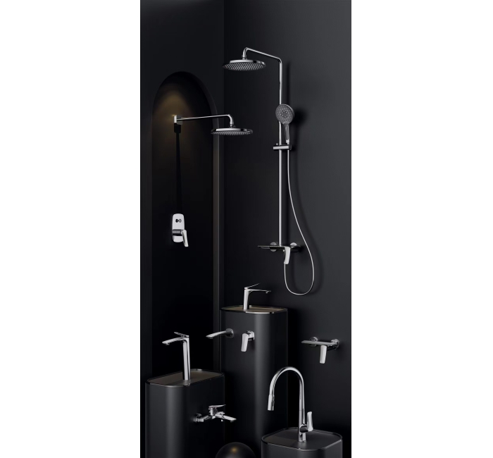 BH1003- Bathroom hardware set for chrome color design